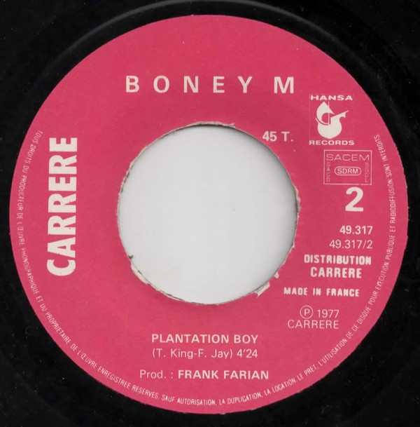 Boney M. - Belfast / Plantation Boy | Hansa Records (49.317)