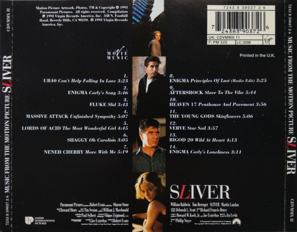 Various - Sliver (Music From The Motion Picture) | Virgin (7243 8 39037 2 6) - 2