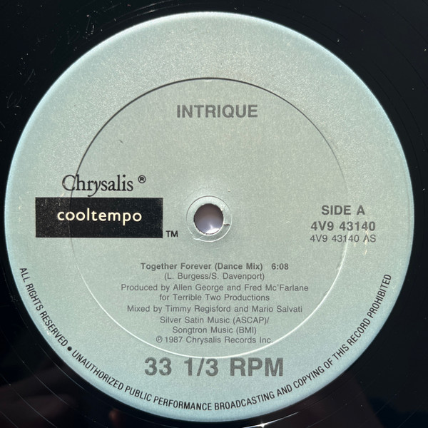Intrigue - Together Forever | Chrysalis (4V9 43140) - 4