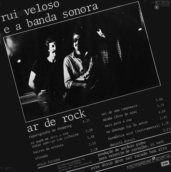 Rui Veloso E A Banda Sonora - Ar De Rock | EMI (11C 072 40523) - 2 Rui Veloso E A Banda Sonora - Ar De Rock | EMI (11C 072 40523) - 2