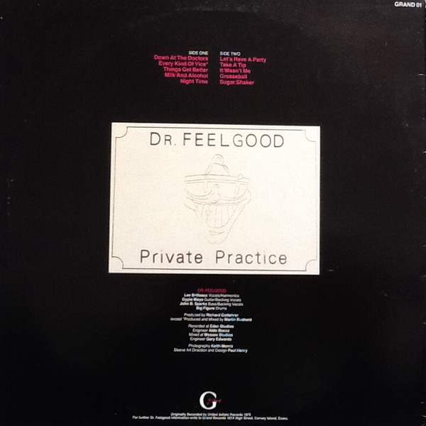 Dr. Feelgood - Private Practice | Grand Records (GRAND 01) - 2 Dr. Feelgood - Private Practice | Grand Records (GRAND 01) - 2