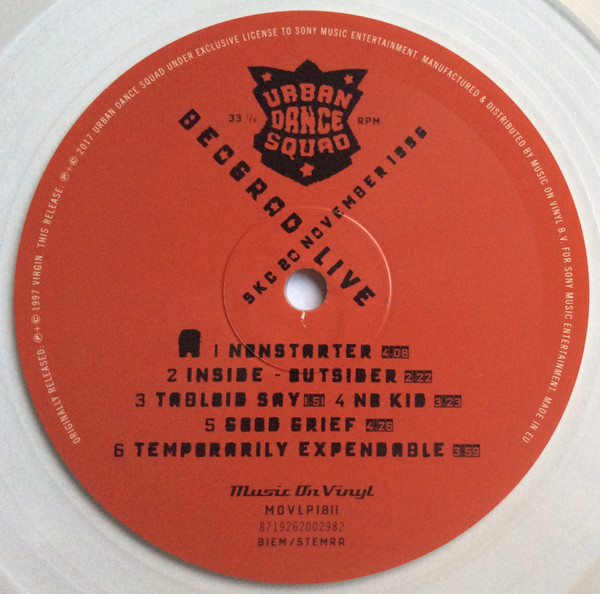 Urban Dance Squad - Beograd Live | Music On Vinyl (MOVLP1811) - main