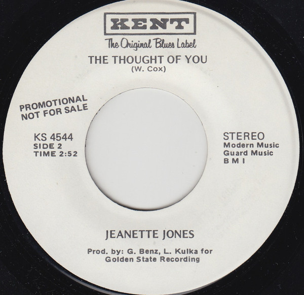 Jeanette Jones - Darling I'm Standing By You | Kent (KS 4544) - 2