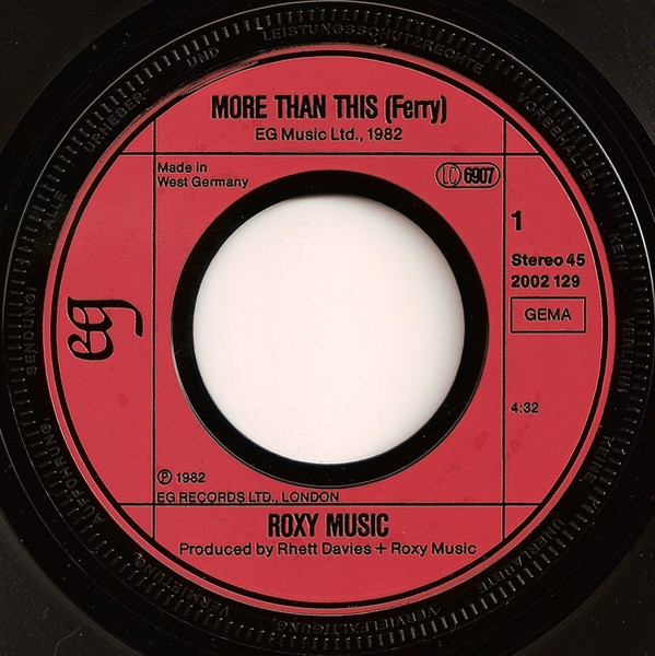 Roxy Music - More Than This | EG (2002 129) - 3