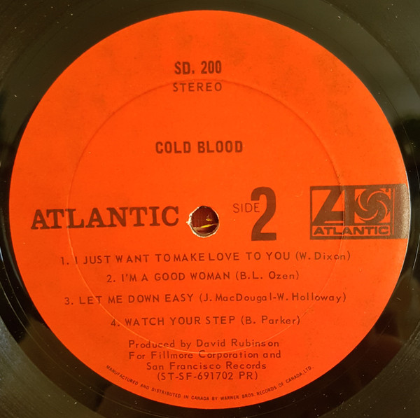 Cold Blood - Cold Blood | Atlantic (SD 200) - 4
