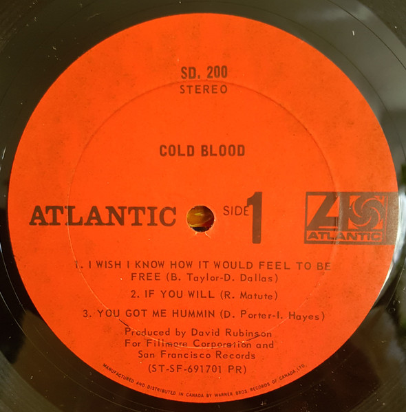 Cold Blood - Cold Blood | Atlantic (SD 200) - 3