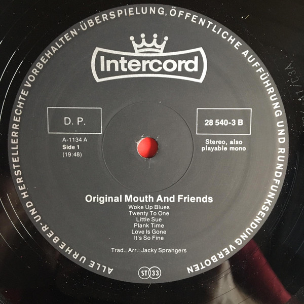 Original Mouth And Friends - Original Mouth And Friends | Intercord (28 540-3 B) - 3