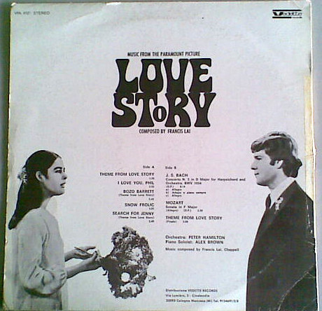 Francis Lai - Love Story - Music From The Film | Vedette Records (VPA 8121) - 2 Francis Lai - Love Story - Music From The Film | Vedette Records (VPA 8121) - 2