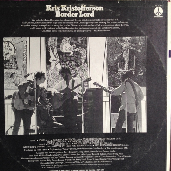 Kris Kristofferson - Border Lord | Monument (KZ 31302) - 2