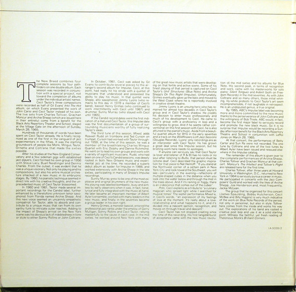 Cecil Taylor / Charles Tolliver / Grachan Moncur III / Archie Shepp - The New Breed | ABC Impulse! (IA-9339/2) - 2 Cecil Taylor / Charles Tolliver / Grachan Moncur III / Archie Shepp - The New Breed | ABC Impulse! (IA-9339/2) - 2