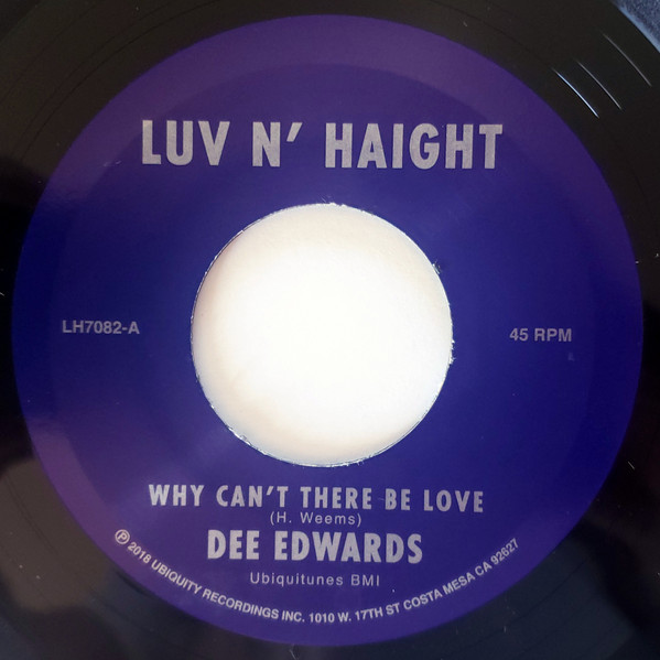 Dee Edwards - Why Can't There Be Love / I Can Deal With That | Luv N' Haight (LH7082) - main Dee Edwards - Why Can't There Be Love / I Can Deal With That | Luv N' Haight (LH7082) - main