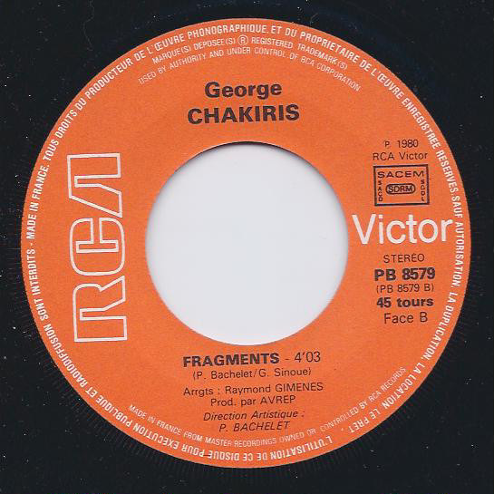 George Chakiris - Carte Postale / Fragments | RCA Victor (PB 8579) - 4