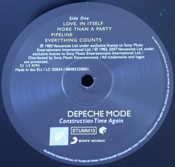 Depeche Mode - Construction Time Again | Mute (STUMM13) - 2 Depeche Mode - Construction Time Again | Mute (STUMM13) - 2