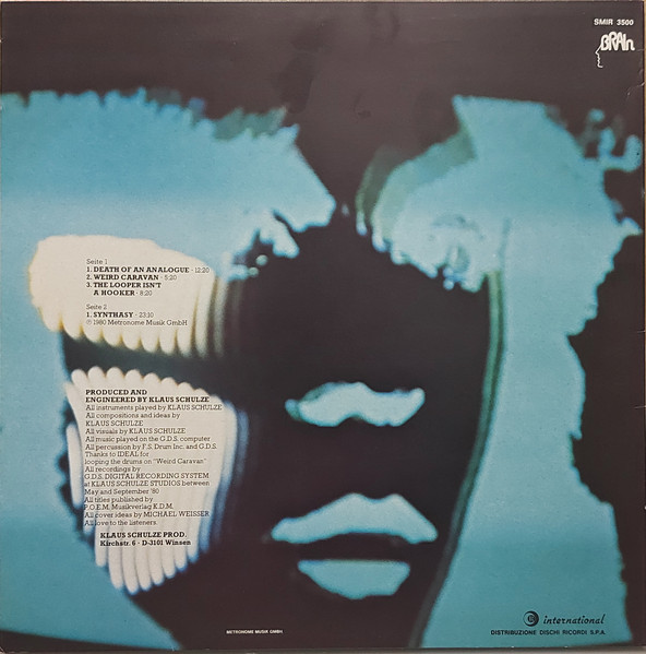 Klaus Schulze - Dig It | Ricordi International (SMIR 3500) - 2 Klaus Schulze - Dig It | Ricordi International (SMIR 3500) - 2