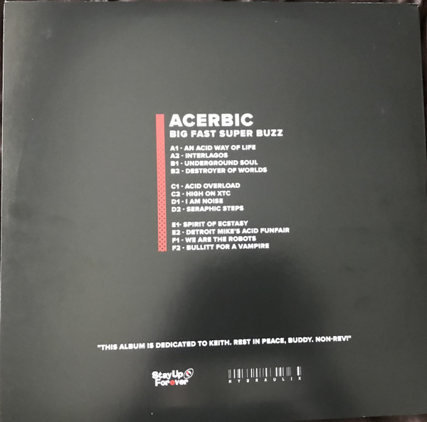 Acerbic - Big Fast Super Buzz | Stay Up Forever (SUFHYDRO002) - 2