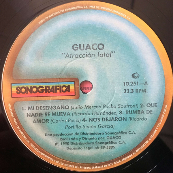 Guaco - Atraccion Fatal | Sonografica (10.251) - 3 Guaco - Atraccion Fatal | Sonografica (10.251) - 3