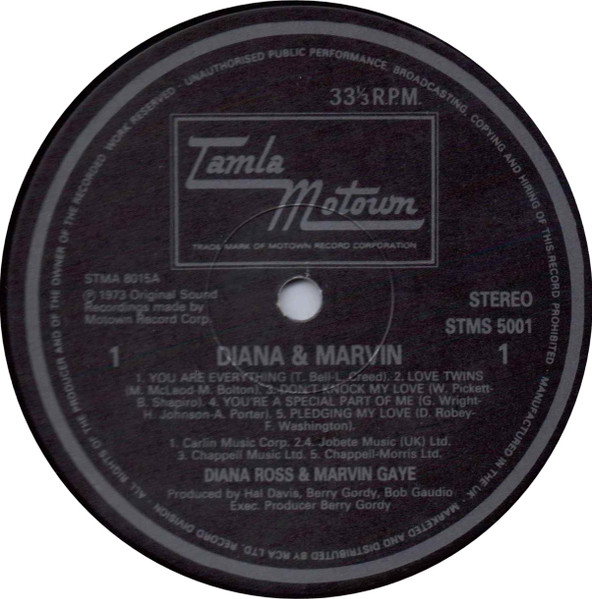 Diana Ross & Marvin Gaye - Diana & Marvin | Tamla Motown (STMS 5001) - 3