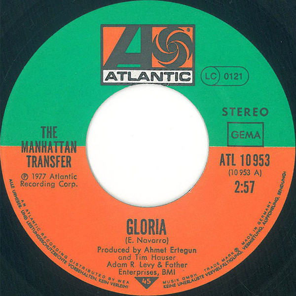 The Manhattan Transfer - Gloria / Don't Let Go | Atlantic (ATL 10 953) - 3