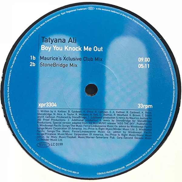 Tatyana Ali Featuring Will Smith - Boy You Knock Me Out | Epic (XPR 3304) - 4 Tatyana Ali Featuring Will Smith - Boy You Knock Me Out | Epic (XPR 3304) - 4