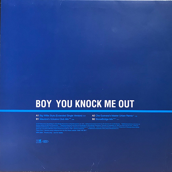 Tatyana Ali Featuring Will Smith - Boy You Knock Me Out | Epic (XPR 3304) - 2 Tatyana Ali Featuring Will Smith - Boy You Knock Me Out | Epic (XPR 3304) - 2