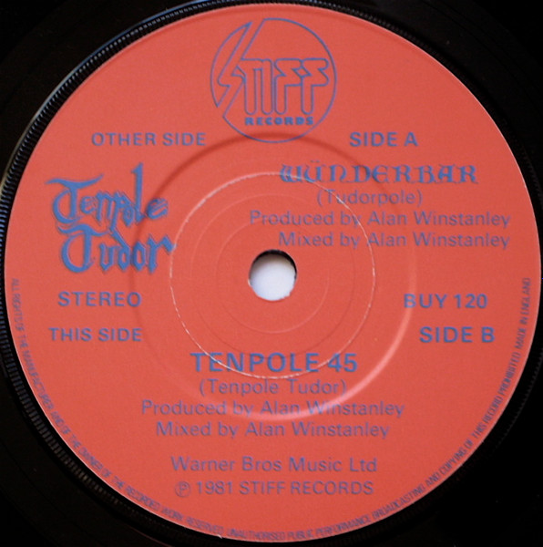 Tenpole Tudor - Wünderbar | Stiff Records (BUY 120) - 4