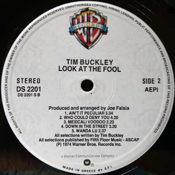 Tim Buckley - Look At The Fool | Warner Bros. Records (DS 2201) - 2 Tim Buckley - Look At The Fool | Warner Bros. Records (DS 2201) - 2