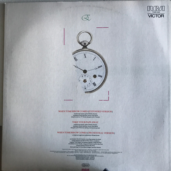 Eurythmics - When Tomorrow Comes | RCA Victor (TDS-335) - 2 Eurythmics - When Tomorrow Comes | RCA Victor (TDS-335) - 2
