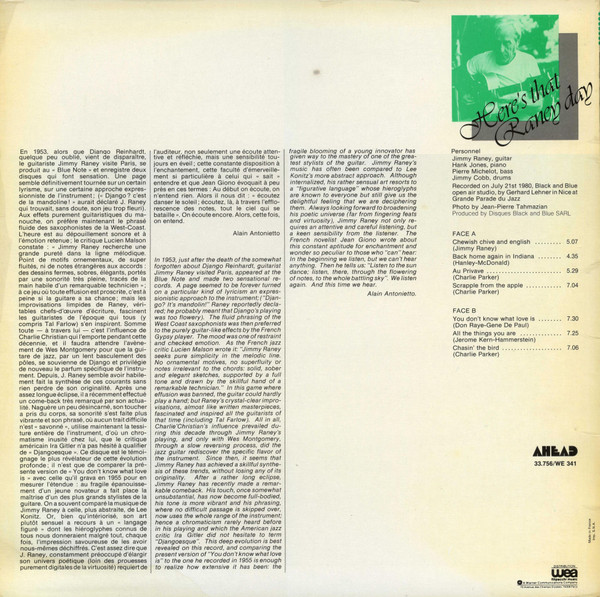 Jimmy Raney - Here's That Raney Day | Ahead (33.756) - 2 Jimmy Raney - Here's That Raney Day | Ahead (33.756) - 2