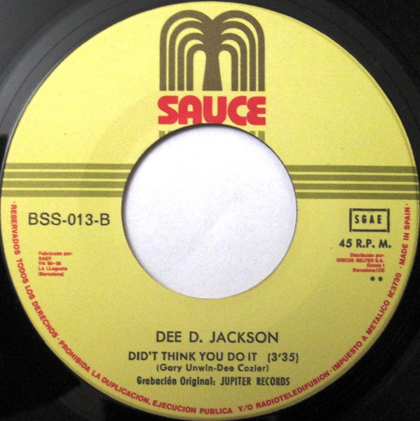 Dee D. Jackson - Automatic Lover | Sauce Internacional (BSS-013) - 4 Dee D. Jackson - Automatic Lover | Sauce Internacional (BSS-013) - 4