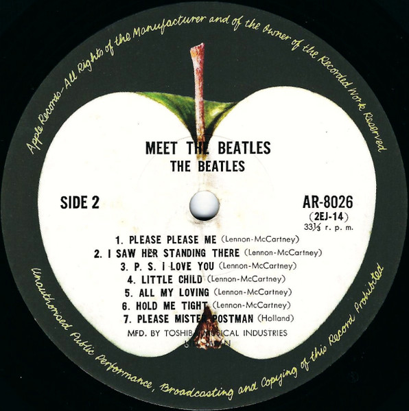 The Beatles - Meet The Beatles! = ビートルズ! | Apple Records (AR-8026) - 4 The Beatles - Meet The Beatles! = ビートルズ! | Apple Records (AR-8026) - 4
