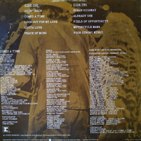 Neil Young - Comes A Time | Reprise Records (W 54099) - 2
