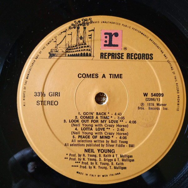 Neil Young - Comes A Time | Reprise Records (W 54099) - 3
