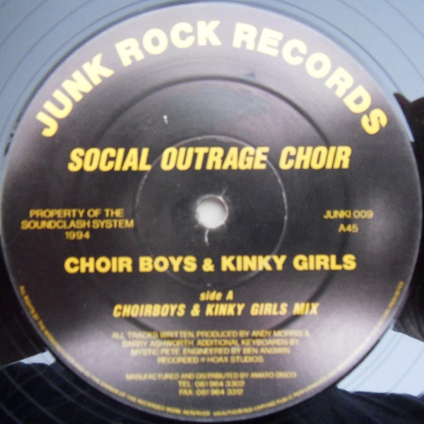 Social Outrage Choir - Choir Boys & Kinky Girls | Junk Rock Records (JUNKI 009) - main