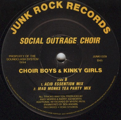 Social Outrage Choir - Choir Boys & Kinky Girls | Junk Rock Records (JUNKI 009) - 2