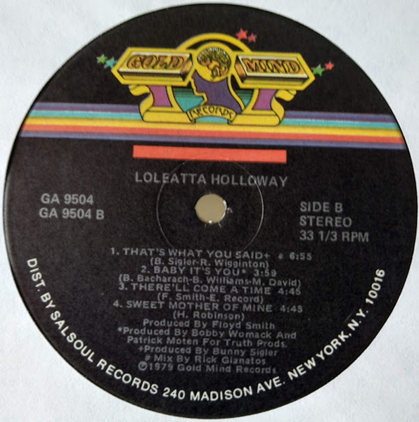 Loleatta Holloway - Loleatta Holloway | Gold Mind Records (GA 9504) - 3 Loleatta Holloway - Loleatta Holloway | Gold Mind Records (GA 9504) - 3