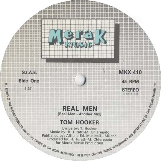 Tom Hooker - Real Men | Merak Music (MKX 410) - 3