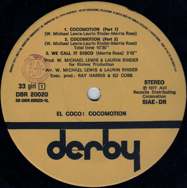 El Coco - Cocomotion | Derby (DBR 20020) - main