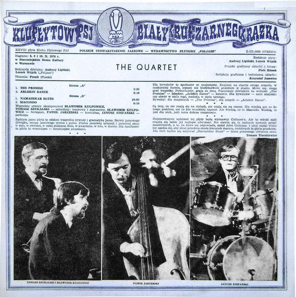 The Quartet - The Quartet | Poljazz (Z-SX 0688) - 2