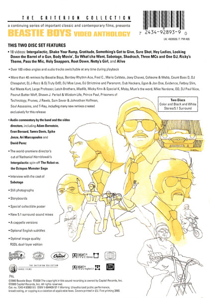 Beastie Boys - Video Anthology | Capitol Records (7243 4 92893 9 0) - 4 Beastie Boys - Video Anthology | Capitol Records (7243 4 92893 9 0) - 4