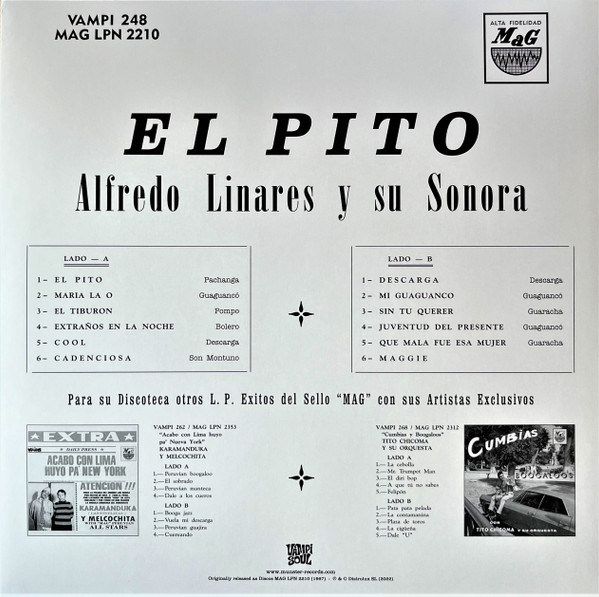 Alfredo Linares Y Su Sonora - El Pito Y Otros Exitos | Vampi Soul (VAMPI 248) - 2 Alfredo Linares Y Su Sonora - El Pito Y Otros Exitos | Vampi Soul (VAMPI 248) - 2