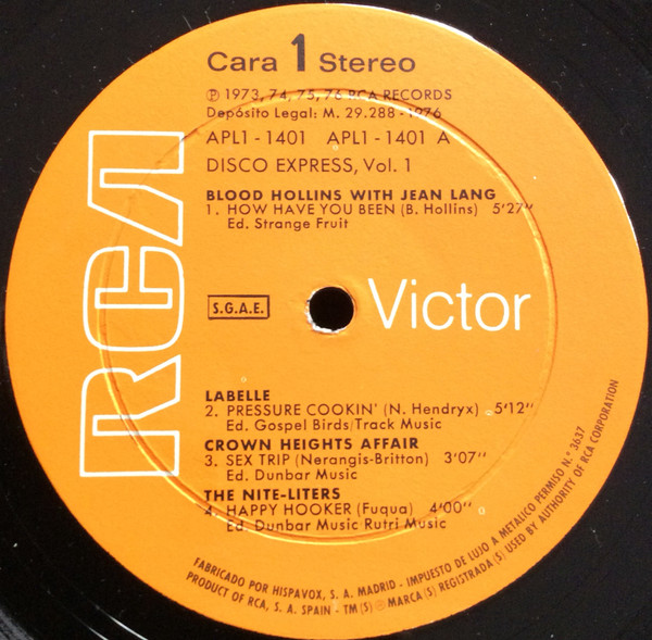 Various - Disco Express Vol. 1 - Vinilo | RCA (APL1-1401) - 3 Various - Disco Express Vol. 1 - Vinilo | RCA (APL1-1401) - 3