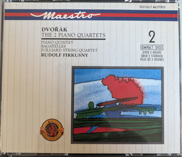 Antonín Dvořák , Rudolf Firkušný , Juilliard String Quartet - The 2 Piano Quartets / Piano Quintet / Bagatelles | CBS Masterworks (M2YK 45672)
