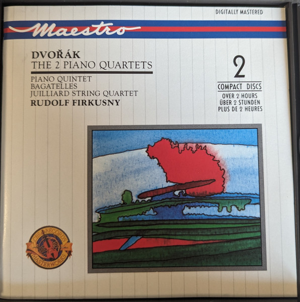 Antonín Dvořák , Rudolf Firkušný , Juilliard String Quartet - The 2 Piano Quartets / Piano Quintet / Bagatelles | CBS Masterworks (M2YK 45672) - 4