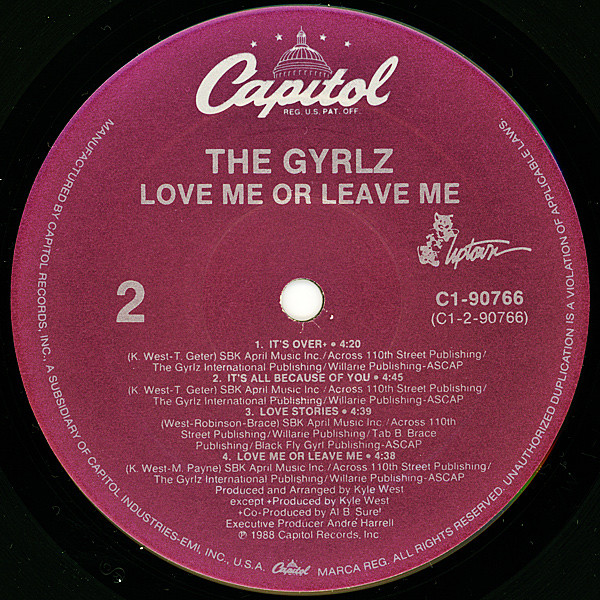 The Gyrlz - Love Me Or Leave Me | Capitol Records (C1-90766) - 4