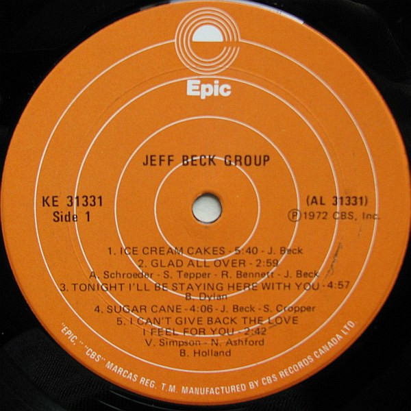 Jeff Beck Group - Jeff Beck Group | Epic (KE 31331) - 3