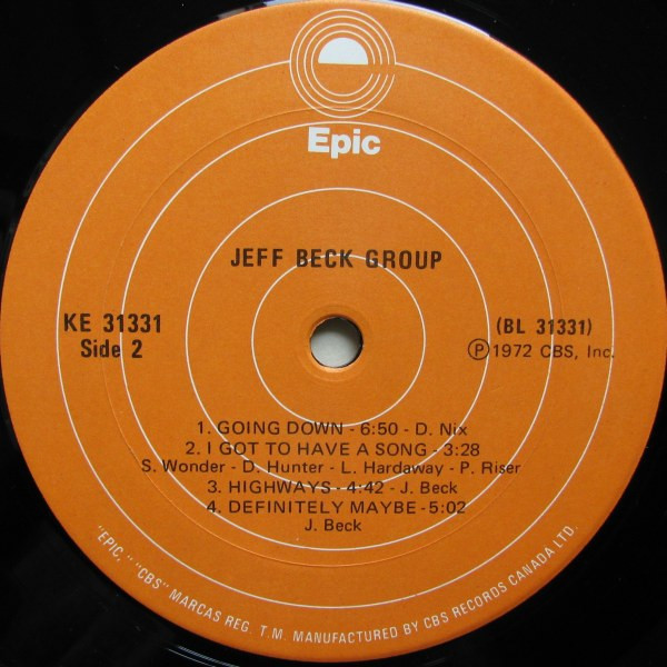 Jeff Beck Group - Jeff Beck Group | Epic (KE 31331) - 4