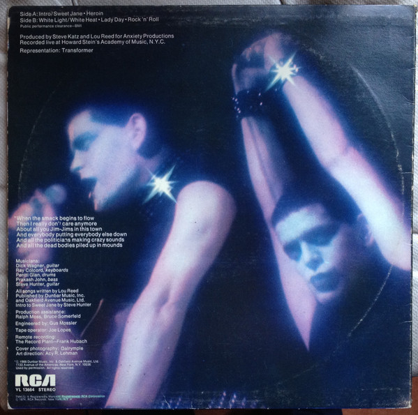 Lou Reed - Rock 'N' Roll Animal | RCA (YL 13664) - 2