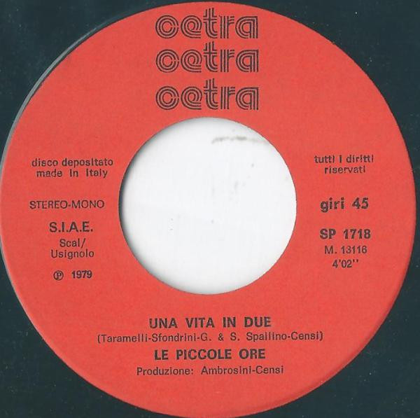 Le Piccole Ore - Una Storia Vera | Cetra (SP 1718) - 4