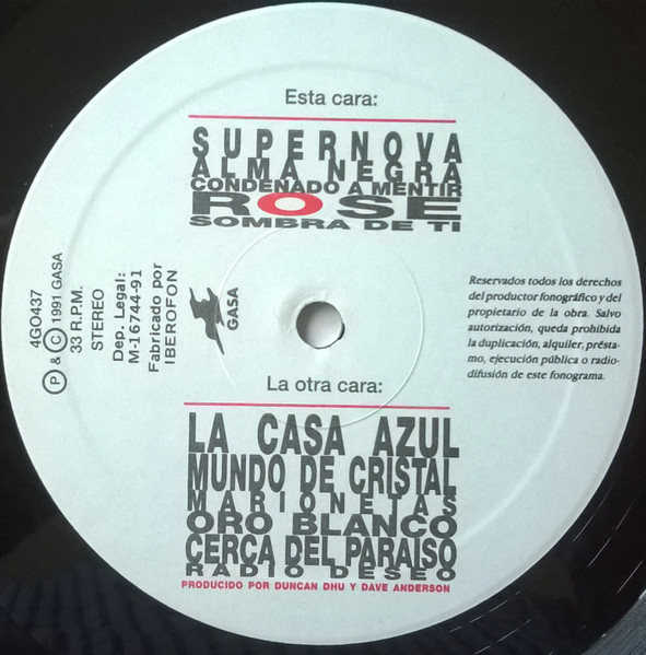 Duncan Dhu - Supernova | Gasa (4G 0437) - 3 Duncan Dhu - Supernova | Gasa (4G 0437) - 3