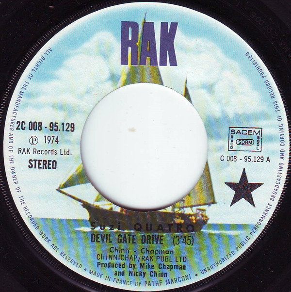 Suzi Quatro - Devil Gate Drive / In The Morning | RAK (2C 008-95.129) - 2